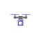 Drone related icon on background for graphic and web design. Simple illustration. Internet concept symbol for website