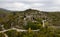 Drone scenery of traditional village of kipoi in Central Zagori, Epirus, in the Ioannina region Greece