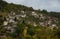 Drone scenery of traditional village of kipoi in Central Zagori, Epirus, in the Ioannina region Greece