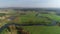 Drone shoot of wild natural river Drweca in Poland