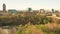 Drone shot of Allentown, Pennsylvania bridge and skyline