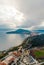 Drone shot of the beautiful peninsula in castoria greece