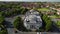 Drone shot of front of The Lady Lever Art Gallery