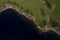 Drone shot Lake Coniston in the English Lake District