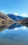 Drone shot of Lake Kirkpatrick on the way to remote rural alpine Moke Lake near Queenstownview