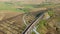 A drone shot of The Ribblehead Viaduct a Grade II listed structure