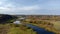 Drone shot of river and nature