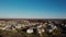 Drone shot of upscale suburban neighborhood