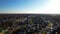 Drone shot of upscale suburban neighborhood