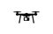 Drone simple flat black icon