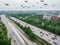 Drone taxis speeding through sky