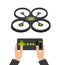drone technology flying icon