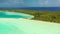 Drone video of French Polynesia Tahiti Fakarava atoll island and Blue Lagoon