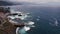 Drone video - long coastline to the horizon, El Pris, Tenerife, Canary Islands, Spain