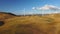 Drone video of power stations for renewable electric energy production. Windmills on sunny summer day