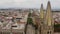 Drone view of Alcalde Avenue and cathedral in Guadalajara