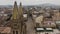 Drone view of Alcalde Avenue and cathedral in Guadalajara