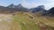 Drone view of amazing Durmitor National Park, part of Dinaric Alps, Montenegro