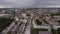 Drone view of a beautiful residential area next to Brompton Cemetery in London.