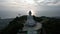 Drone view of the Big Buddha, Thailand.