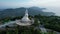 Drone view of the Big Buddha, Thailand.