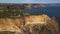 Drone view of the cliffs Lermontov Cape and the Black sea