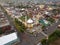 The drone view of Darussalam Mosque in Purbalingga City