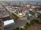 The drone view of Darussalam Mosque in Purbalingga City