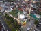 The drone view of Darussalam Mosque in Purbalingga City