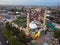 The drone view of Darussalam Mosque in Purbalingga City