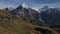 Drone view of the Fist Cliff By Tissot complex and Mount Eiger