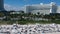 Drone view of hotel Fontainbleau near Miami beach, USA