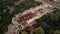 Drone view over Ruins of ancient Lycian city of Xanthos with remained impressive monumental tombs,