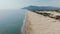 Drone view of Patara Beach near ancient Lycian city Patara in Turkey