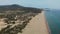 Drone view of Patara Beach near ancient Lycian city Patara in Turkey
