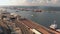 Drone view on the port of Haifa