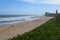 Drone view at Shelly beach in South Africa