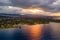 Drone view on ship wreck in Pegeia. Sunrise on Cyprus