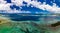 Drone view of small islands and lagoons, Efate Island, Vanuatu, near Port Vila