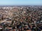 Drone view of Subotica downtown and city hall. Europe, Serbia.