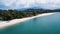 Drone view Tanjung Rhu Beach in summer, Malaysia, Asia
