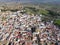 Drone view at the town of Carmona on Andalucia, Spain