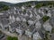 Drone view at the tranditional village of Freudenburg in Germany