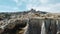 Drone view on Uchisar castle valley, Goreme, Capadoccia, Turkey