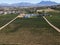 Drone view at vineyards near Paarl in South Africa