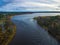 Drone view of Vuoksi river