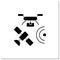 Drones photography glyph icon
