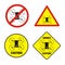 Drones prohibition signs