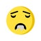 Drool emoji icon isolated on white background