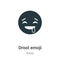 Drool emoji vector icon on white background. Flat vector drool emoji icon symbol sign from modern emoji collection for mobile